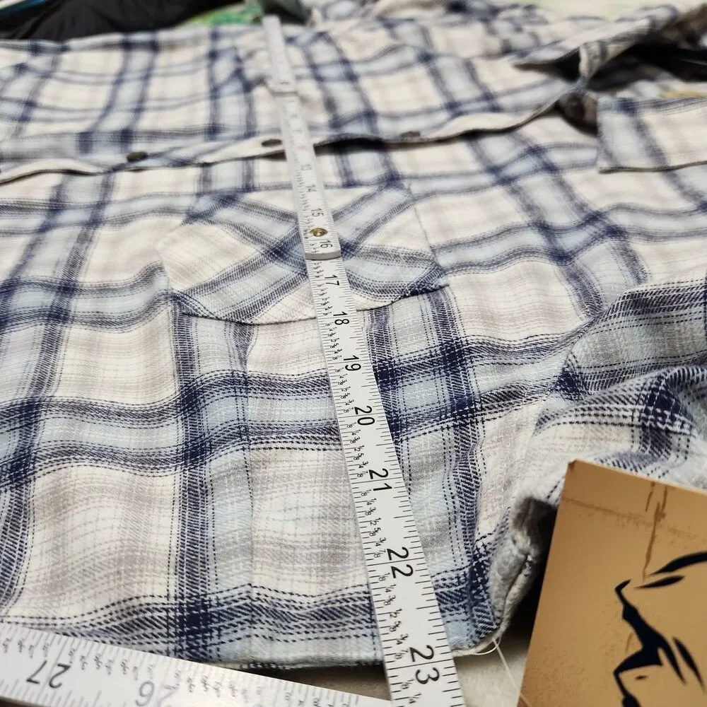 Blue Mountain womens Shirt Size XL Plaid Long Sleeve
